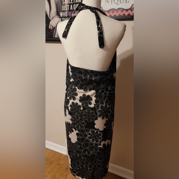 Black/cream halter dress - Picture 2 of 2